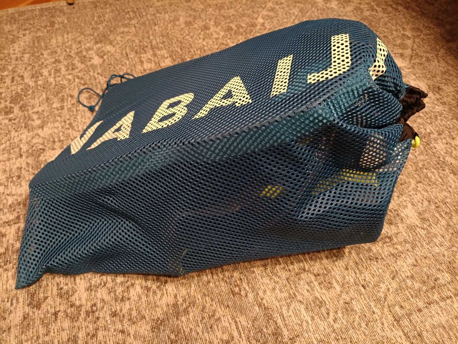 Deska,  fajka i torba do plywania w zestawie