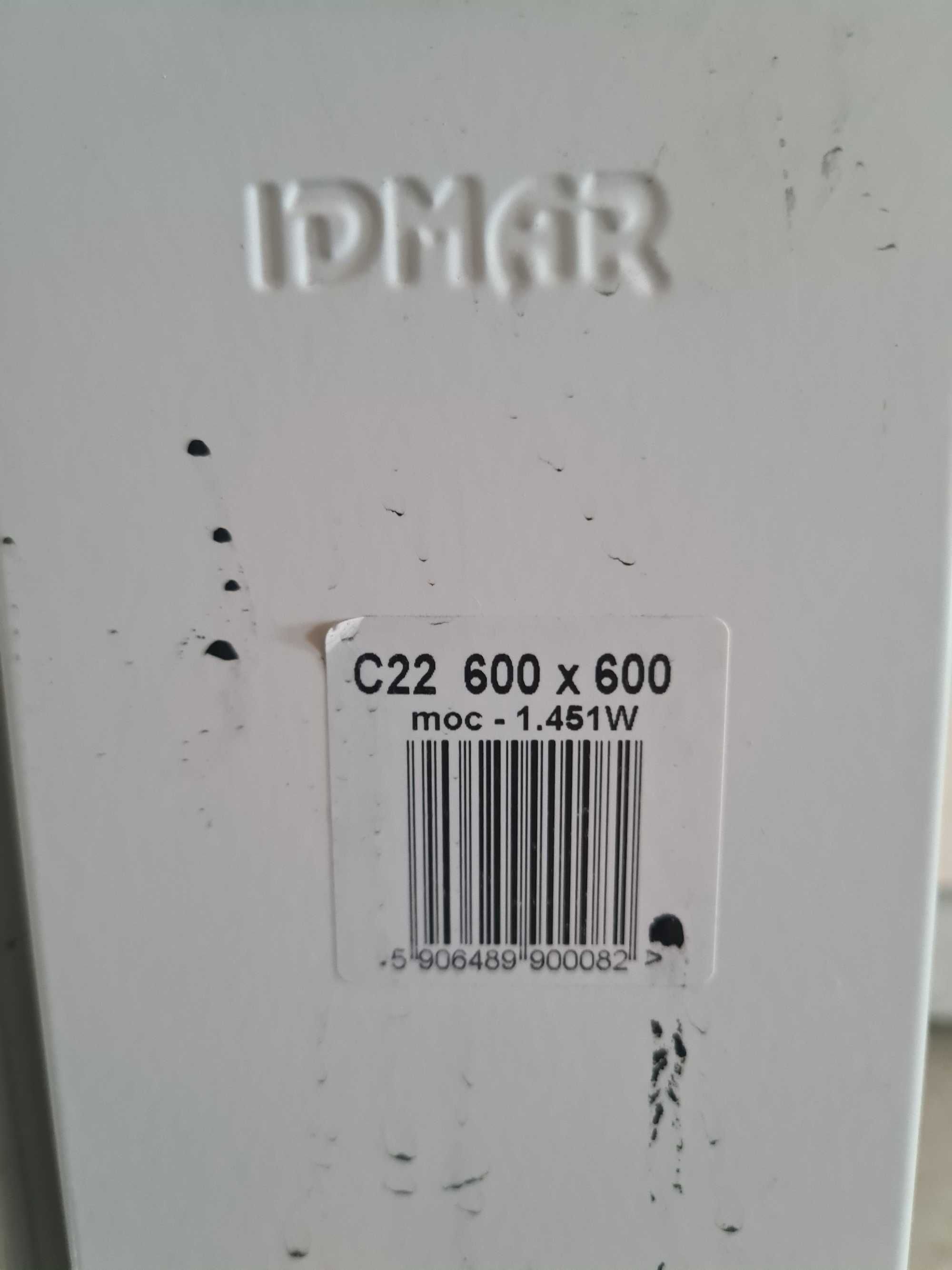 Grzejnik stalowy IDMAR C22 60x60 cm, biały 1,451W
