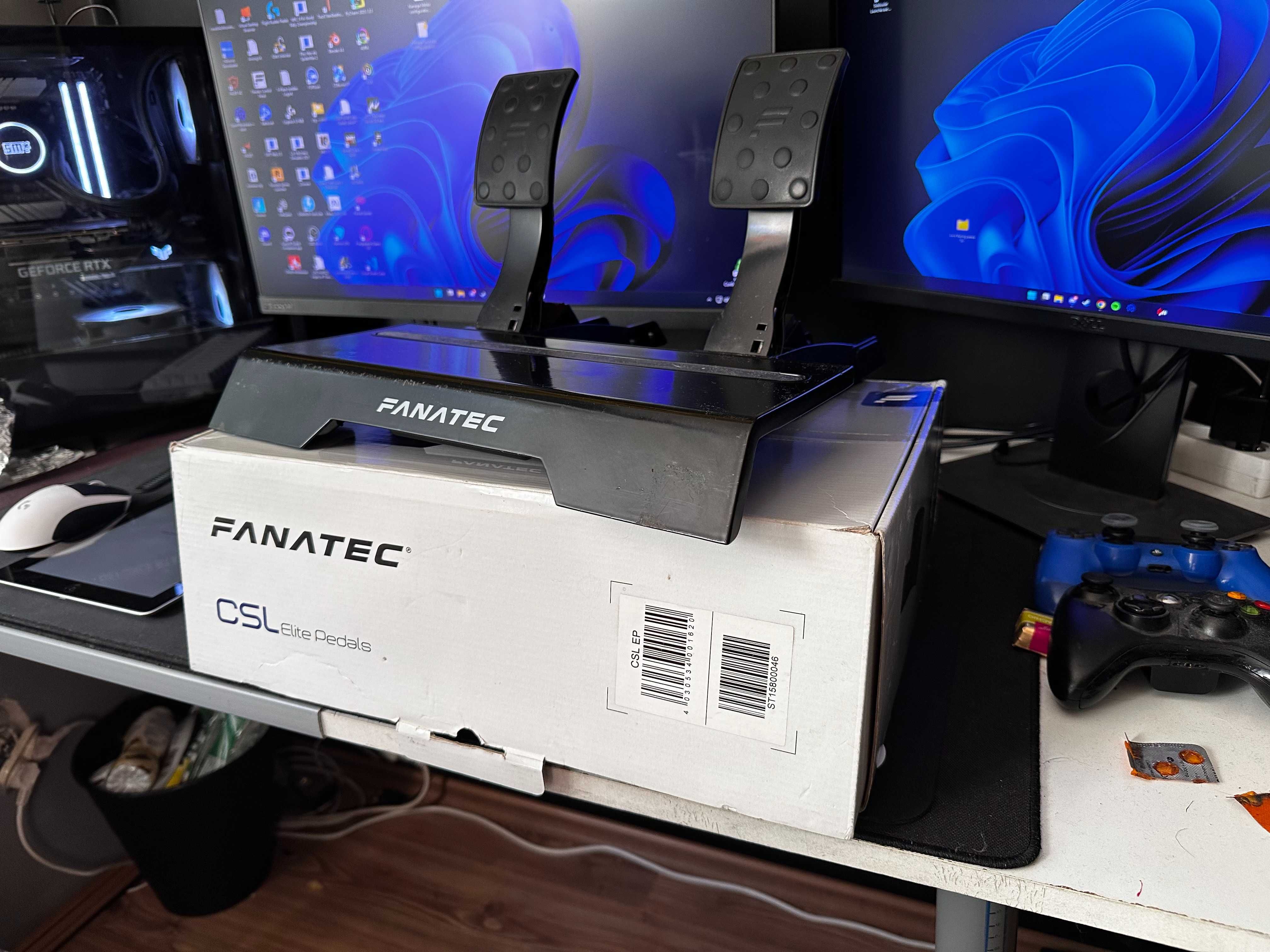 Pedały FANATEC CSL ELITE + Oryginalny Adapter USB Do Komputera