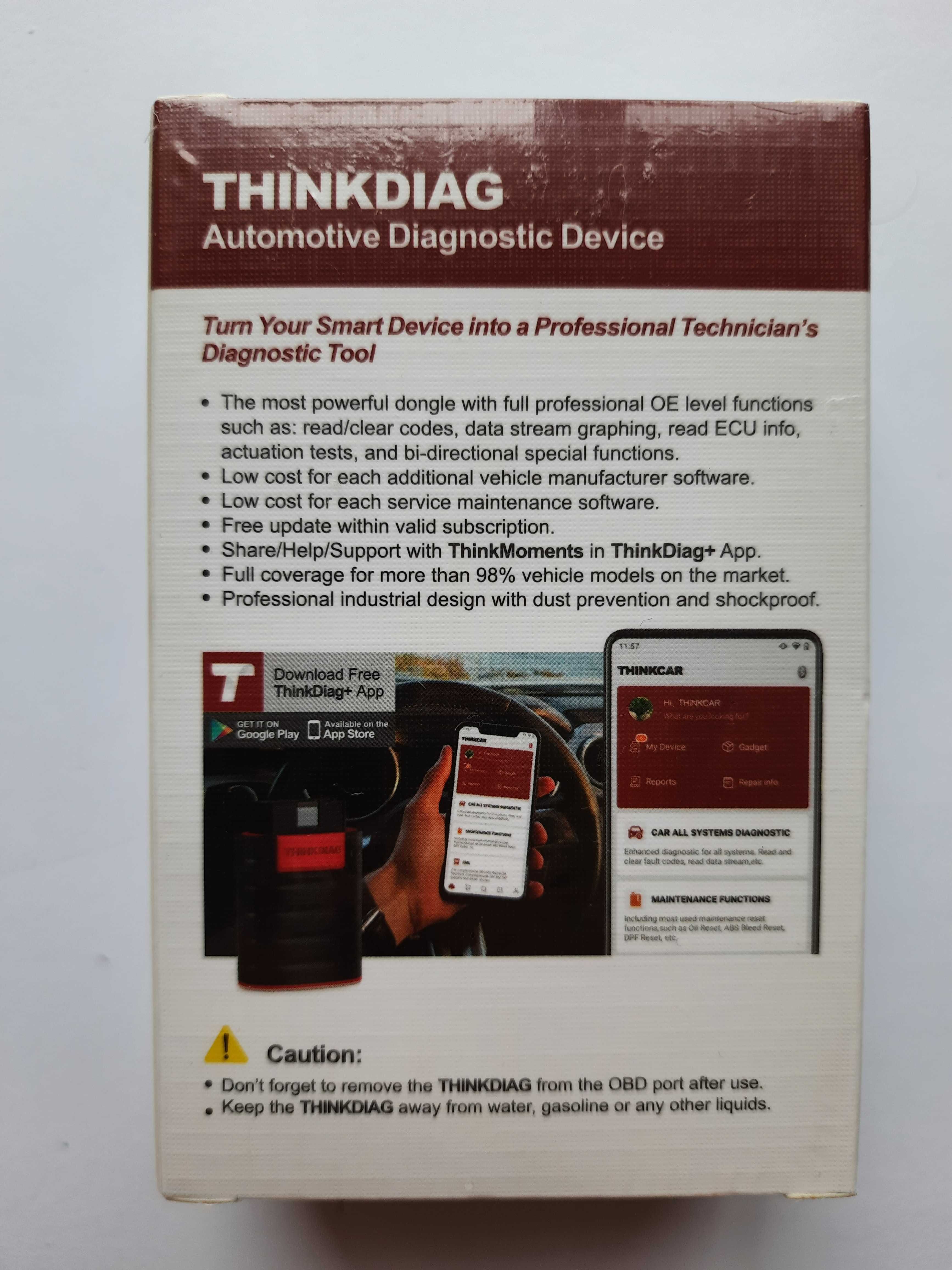 Нова версія off-line! Автосканер ThinkCar ThinkDiag 4.0 / Diagzone +
