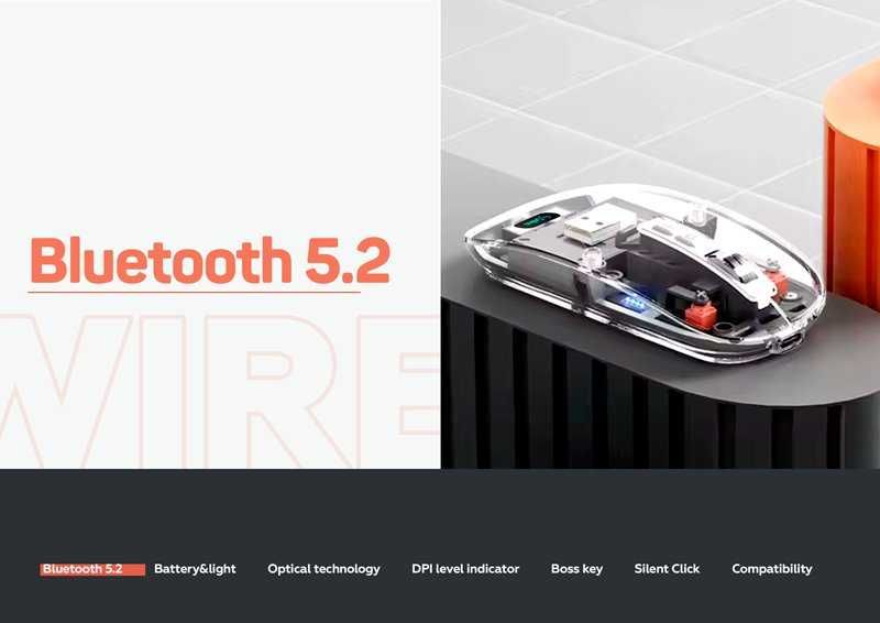 Бездротова акумуляторна миша Gelius Aura GP-WM001 (безшумна)