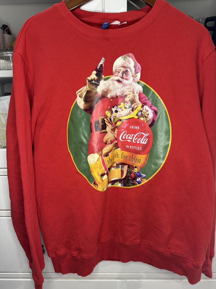 H&M bluza coca cola M mikołaj święta