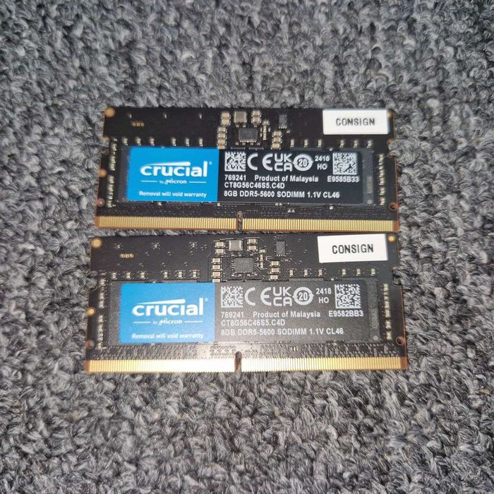 Модуль пам'яті для ноутбука Crucial 2х8GB SO-DIMM DDR5 5600 MHz