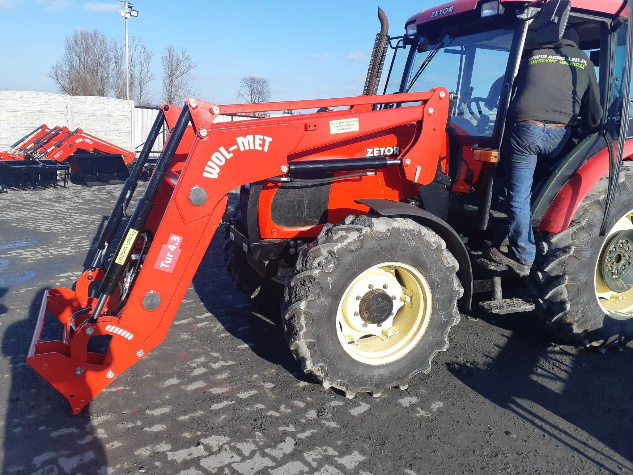 Ładowacz czołowy TUR 4 Wol-Met transport montaż Ursus Zetor PRONAR MTZ