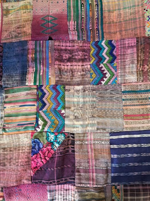 Colcha ou cortina patchwotk Guatemala 180*240