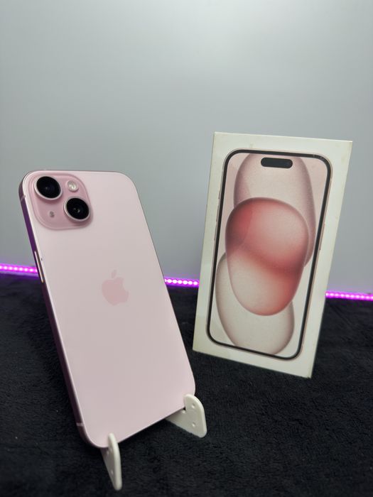 iPhone 15|Pink|100%|Super Stan|Pełen Zestaw