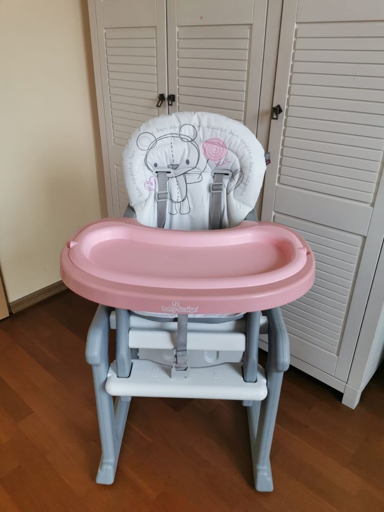 Krzesełko do karmienia 2w1 Baby Design Candy