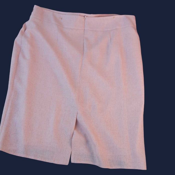 Conjunto Casaco/ Top/ Saia (50) rosa salmão