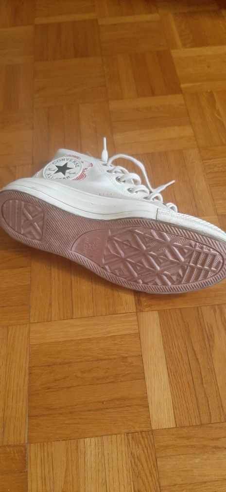 Trampki converse, wysokie, białe, R.37.  NOWE!!!
