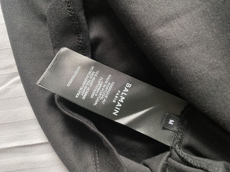 Koszulka BALMAIN Paris T-shirt czarny rozm.M