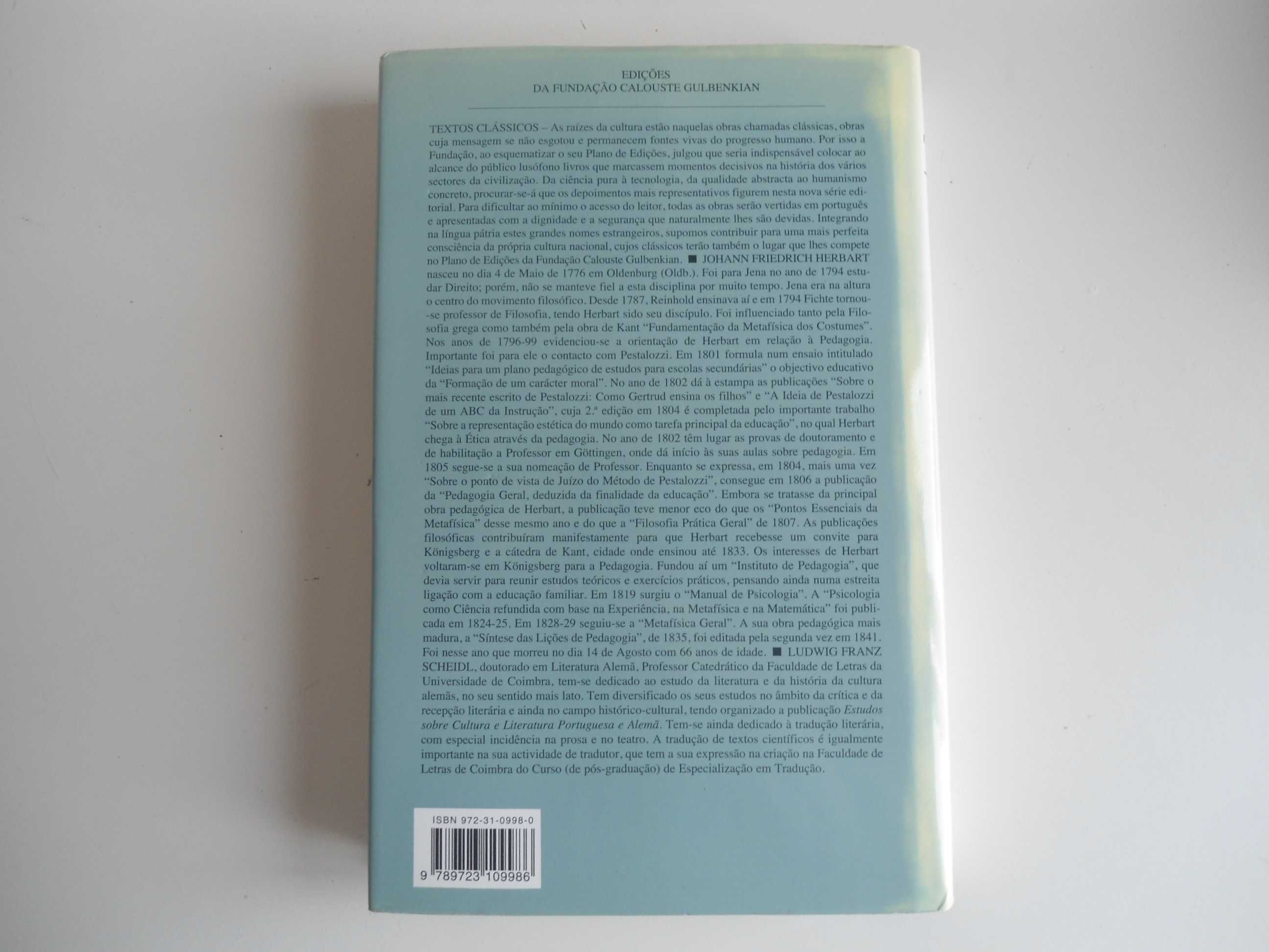 Pedagogia Geral por Johann Friedrich Herbert