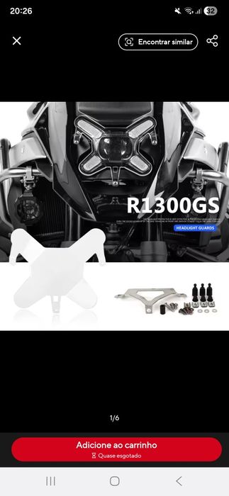 Protetor farol GS 1300