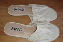 Chinelas em pele da Mango