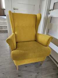 Fotel uszak żółty jak ikea musztardowy żółty