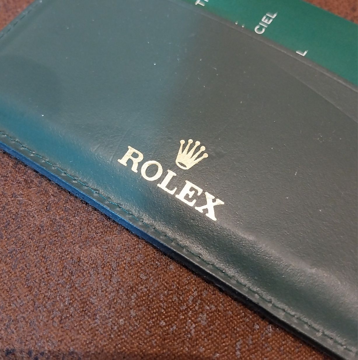Rolex porta cartões documentos e booklet de relógio