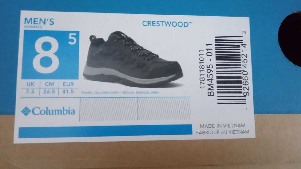 Кросівки Columbia Crestwood 1781181-011 41-41,5 р