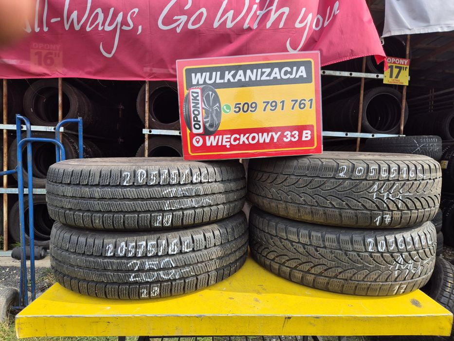 Opony Zimowe 205/75/16C 205/65/16C Używane