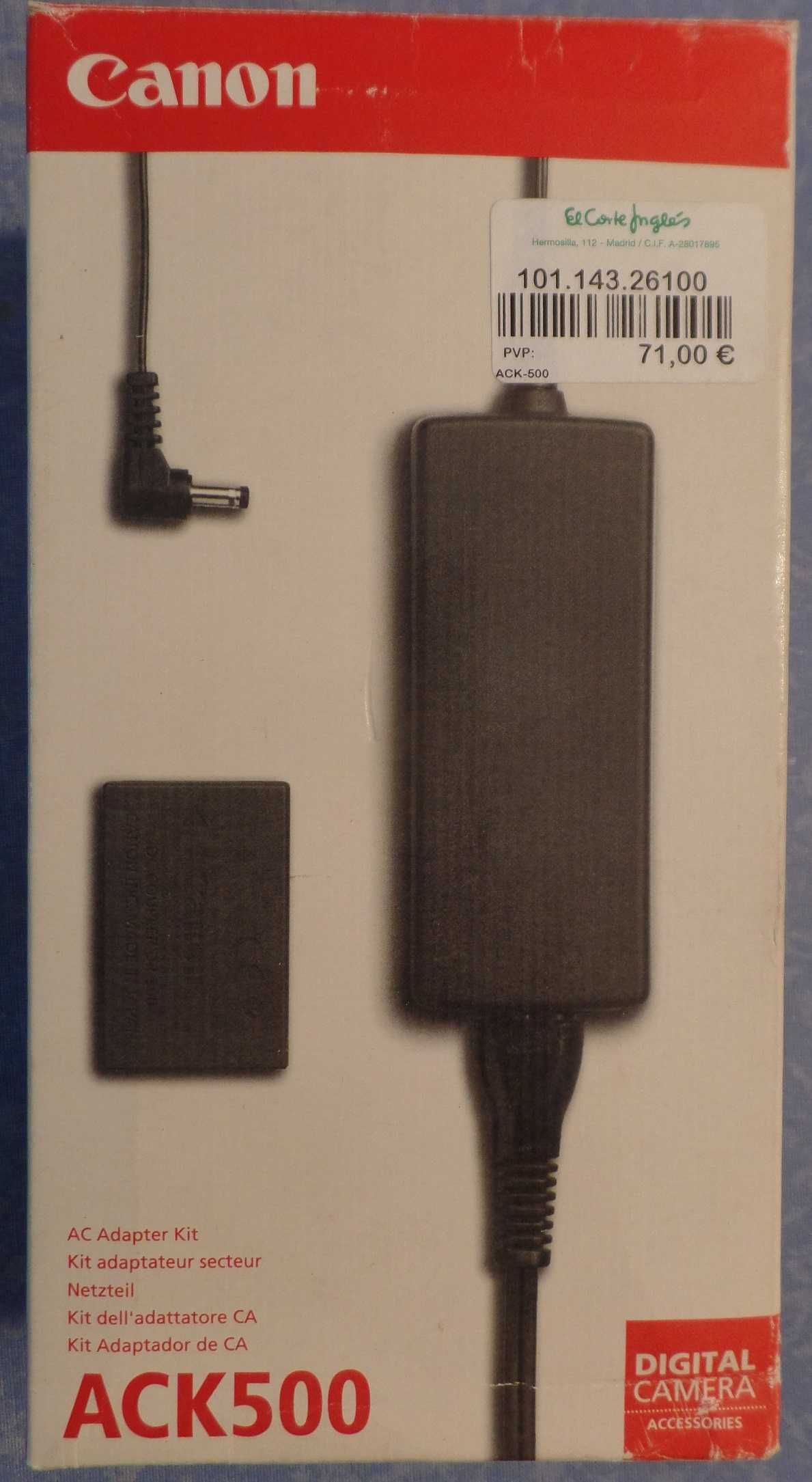 Carregador Original Canon ACK500 Novo (98)