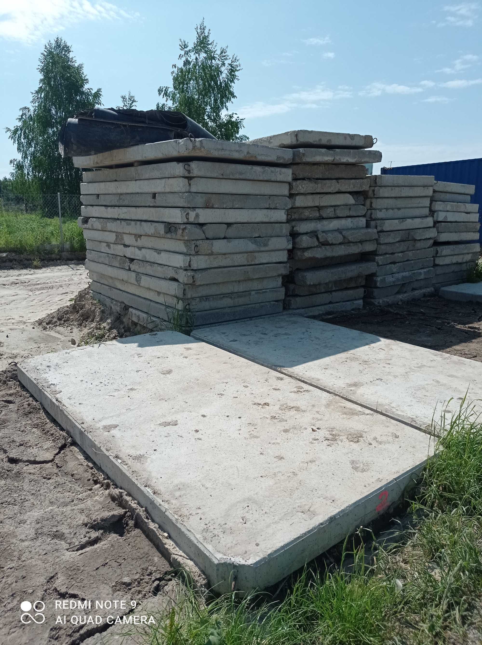Wynajem płyty drogowe, betonowe + transport HDS