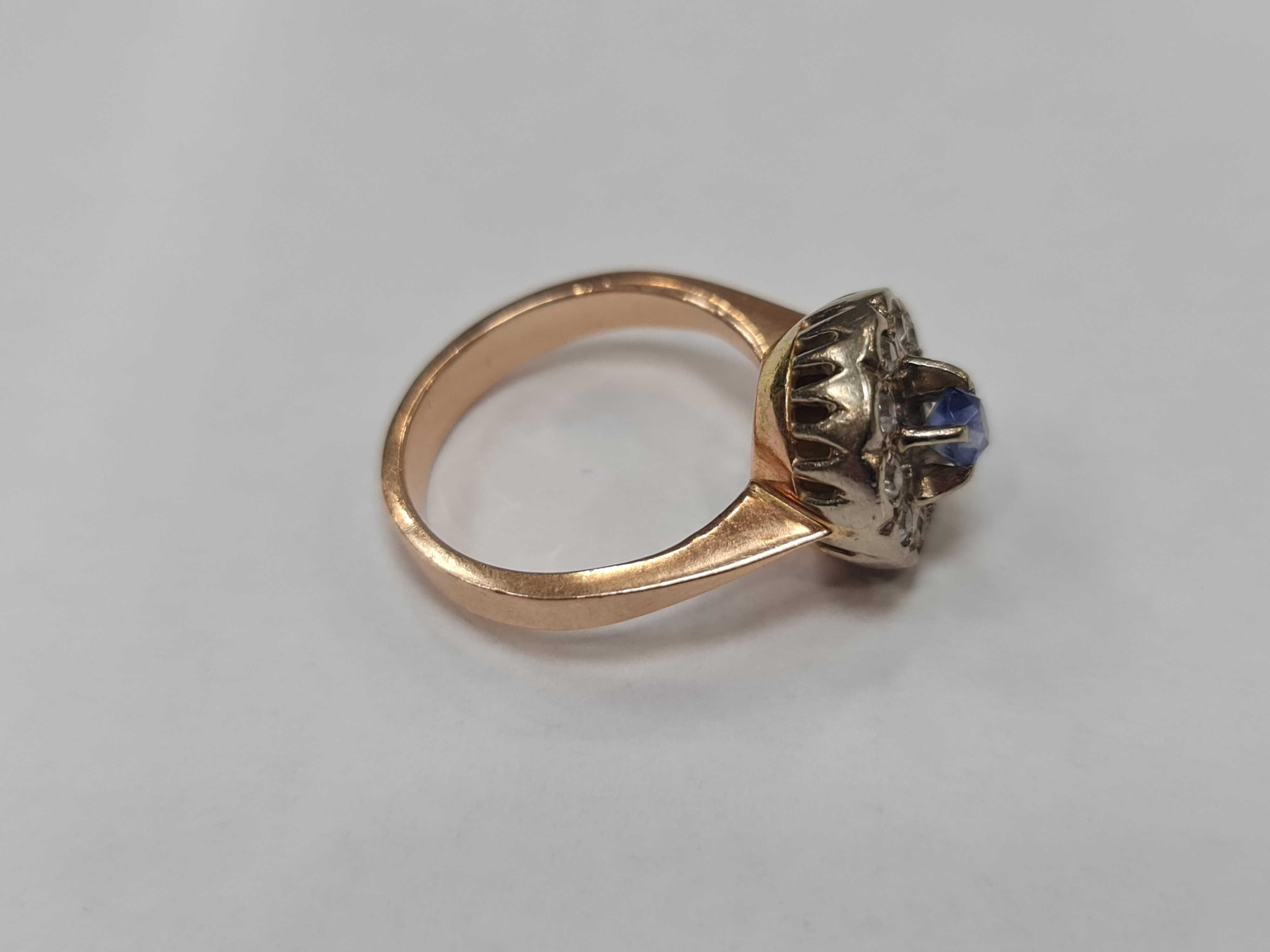 II poł. XX wieku! Złoty pierścionek/ Radzieckie 583/ 6.07 gram/ R14