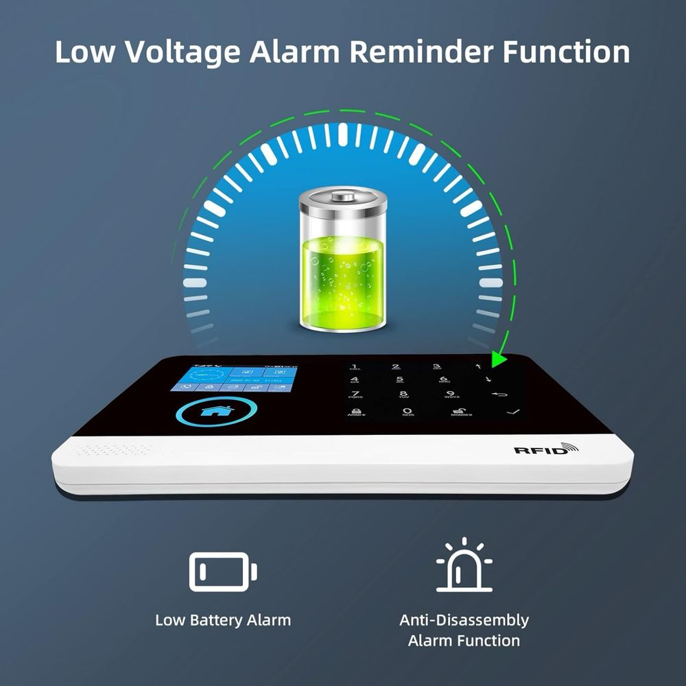 Kompletny system alarmowy PGST GSM / WiFi alarmem okiennym / drzwiowym