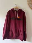 Bluza męska Ellesse z kapturem (bordowa)