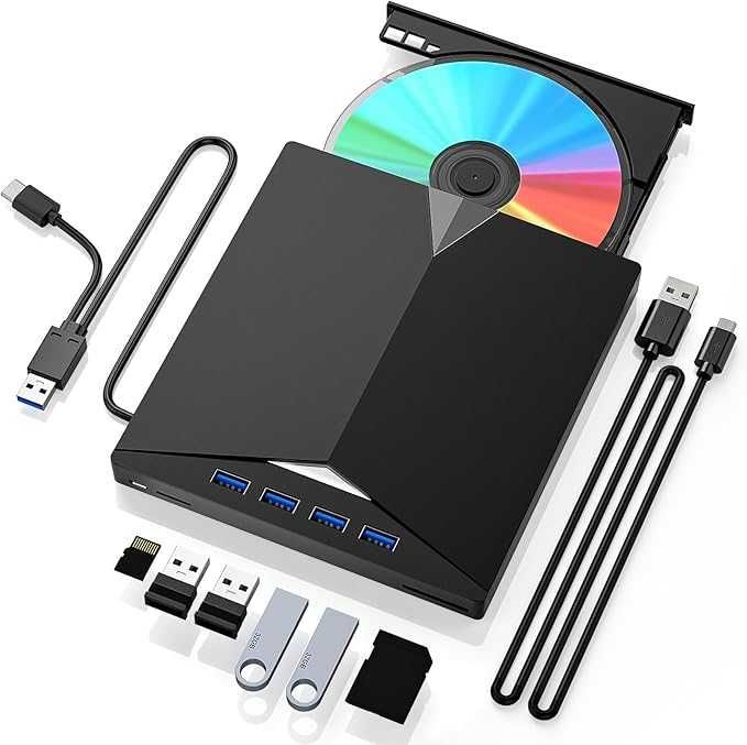 7 in 1 multi function external optical drive