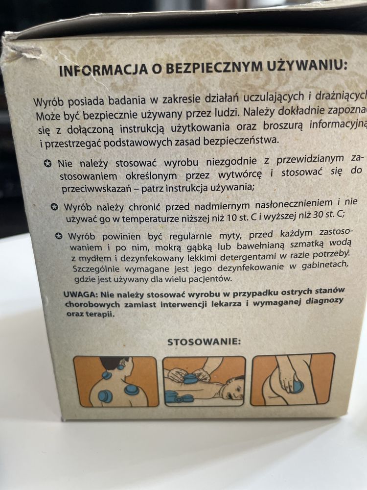 Gumowe chińskie bańki do akupunktyry