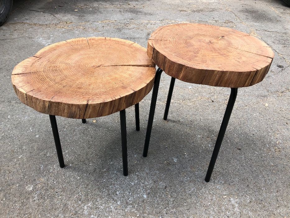 Stoliki kawowe Drewno-Stal Loft Design Industrial Handemade Hairpin