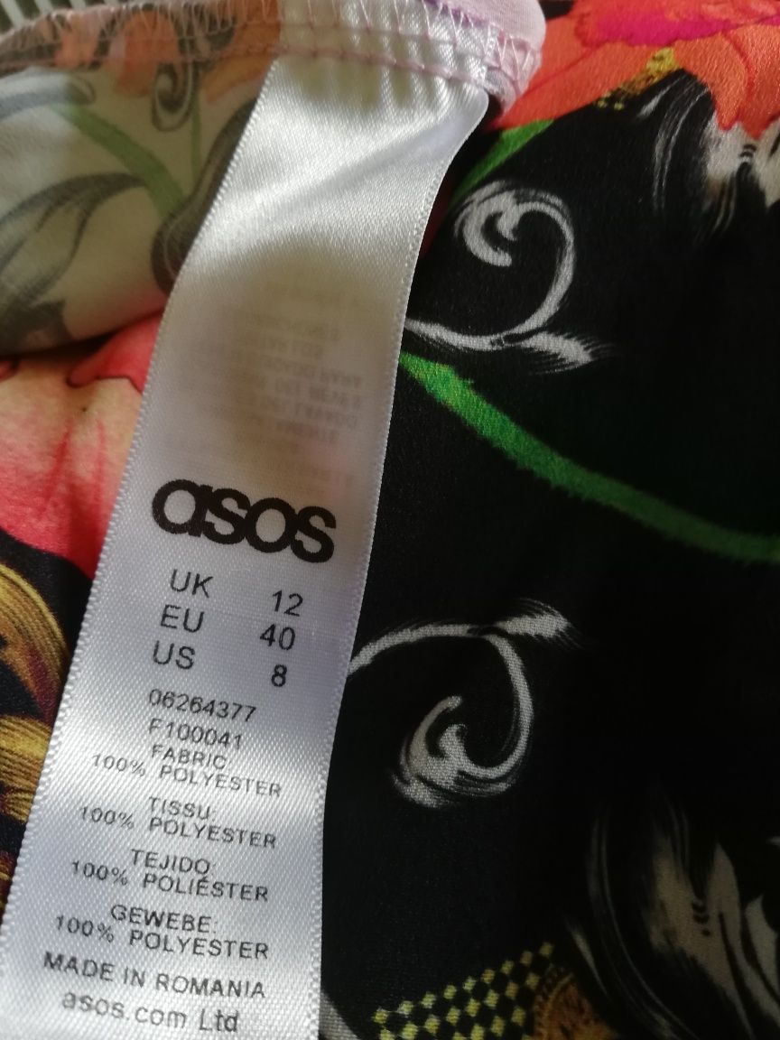 Sukienka marki asos wzór kwiaty