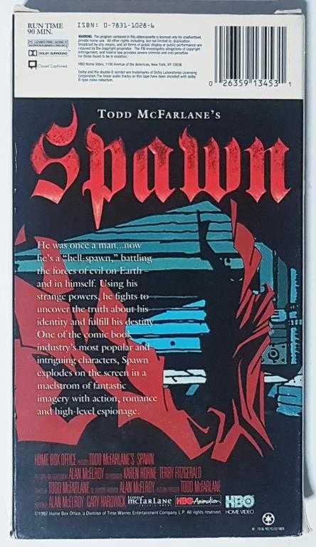 Todd McFarlane`s Spawn / 1997 / VHS видеокассета