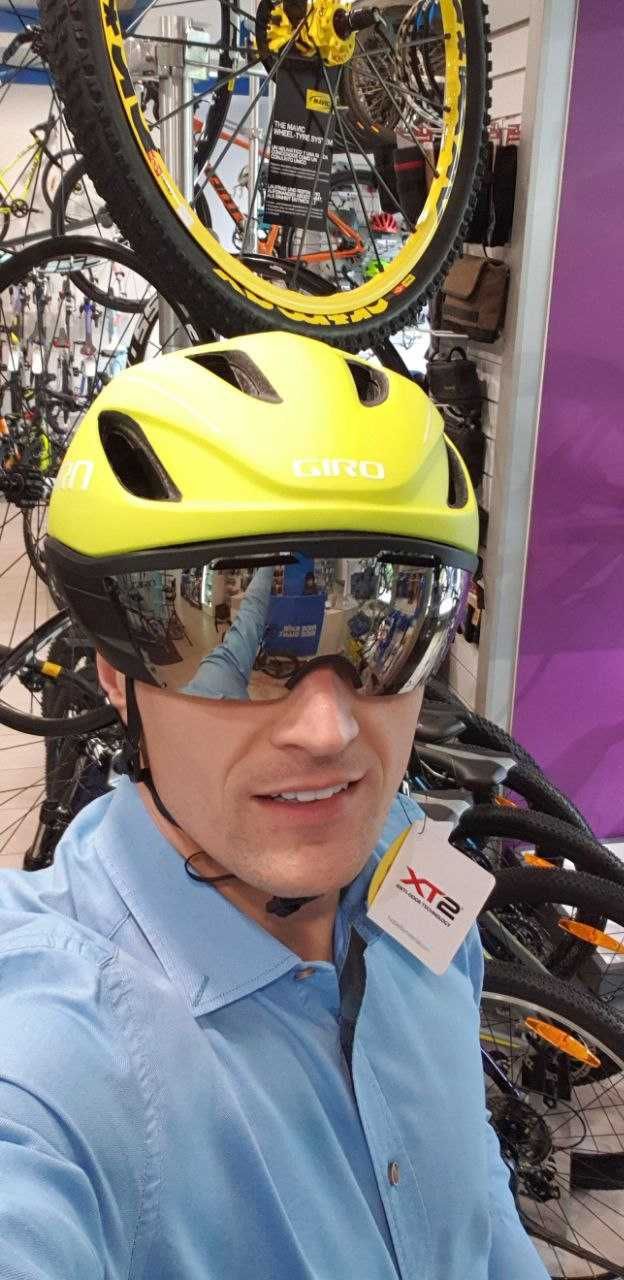 Велошлем Giro Vanquish Integrated Mips Matte Citron White