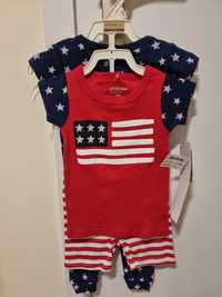 Amerykańska piżamka dla niemowlaka