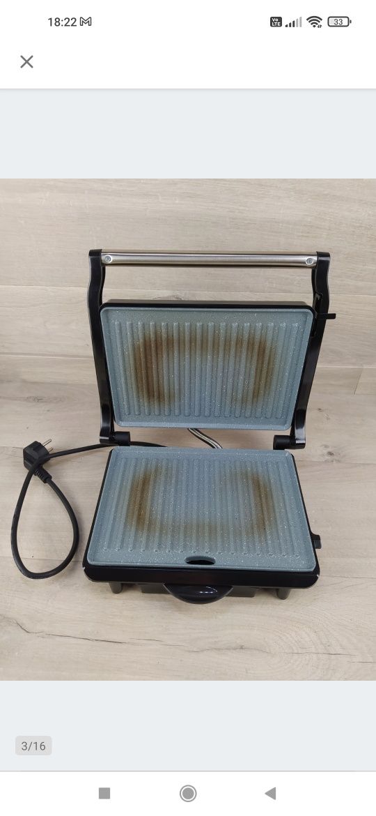 Cecotec Rock'nGrill 1500 Rapid RockStone Grill elektryczny 1500 W OPIS