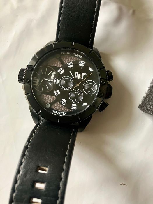 Relógio ( CAT ) caterpillar dual time Gun/black