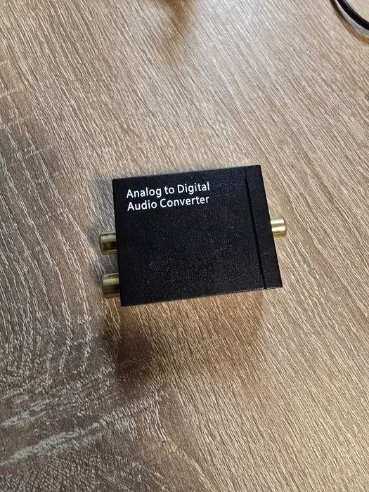 Konwerter cinch 2xRCA na Toslink spdif optyczne