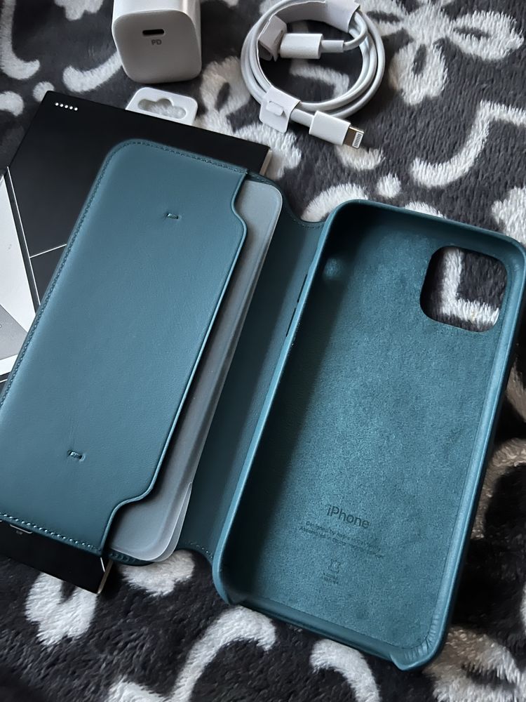 Etui ORYGINALNE iPhone Apple 11Pro/ leather case/ ładowarka/ kabel/itd
