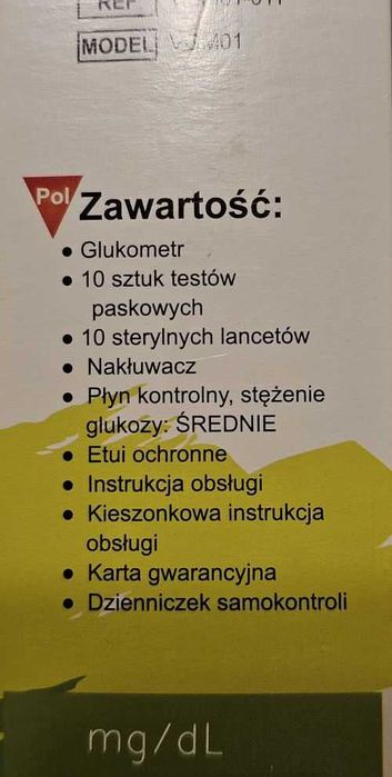 glukometr do monitorowania stęzenia poziomu glukozy vivachek ino