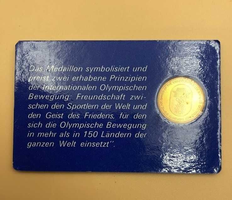Пам'ятний жетон медаль олімпійські ігри  1984 р Сараєво