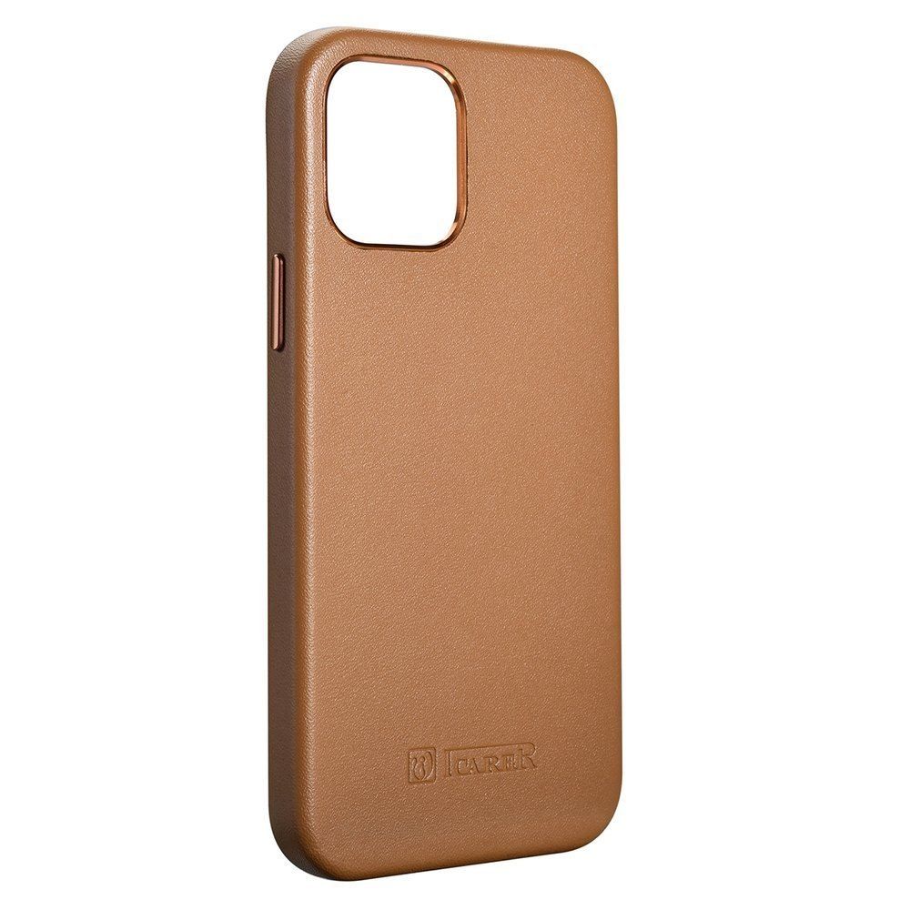 Etui Leather Do Iphone 12 Mini Brązowy (Kompatybilne Z Magsafe)