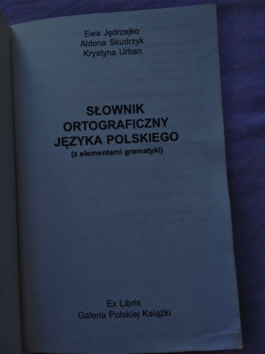 Podręczny słownik ortograficzny języka Polskiego