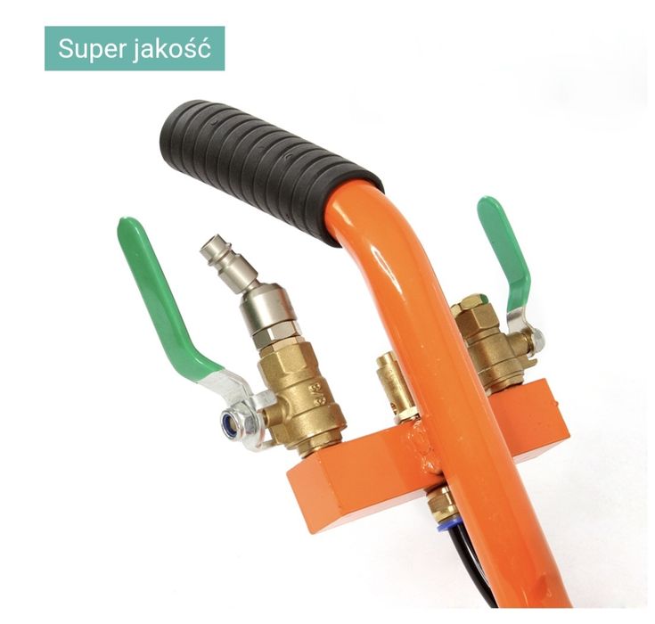 Podnośnik pneumatyczny 3,5T krótki z przystawką bałwanek