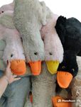ГУСЬ ОБНИМУСЬ Акция черный серый розовый игрушка подушка обнимашки
