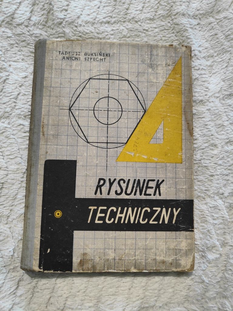Książka rysunek techniczny Buksiński Szpecht PWSZ 1964