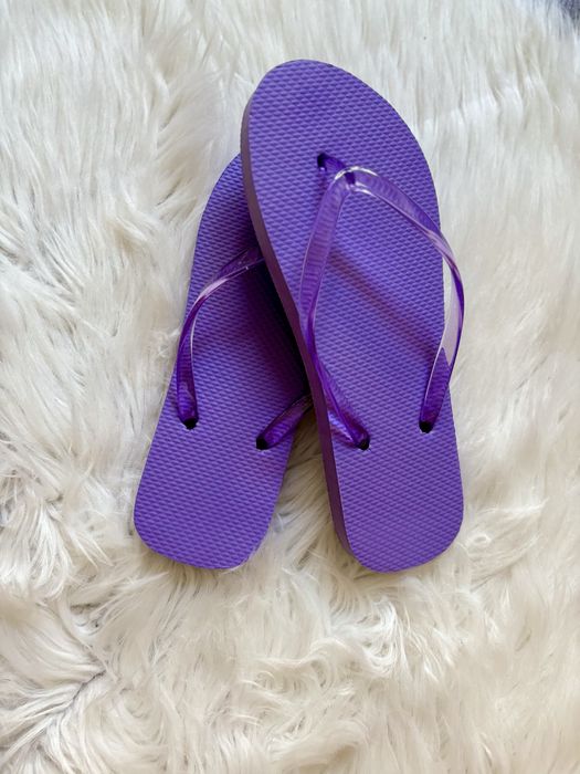 Nowe fioletowe klapki japonki rozm. 37