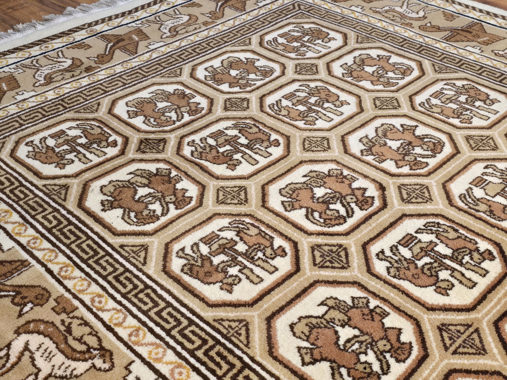 Indo Tabriz 280x180 Ręcznie tkany wełniany dywan z Indii od Persopolis