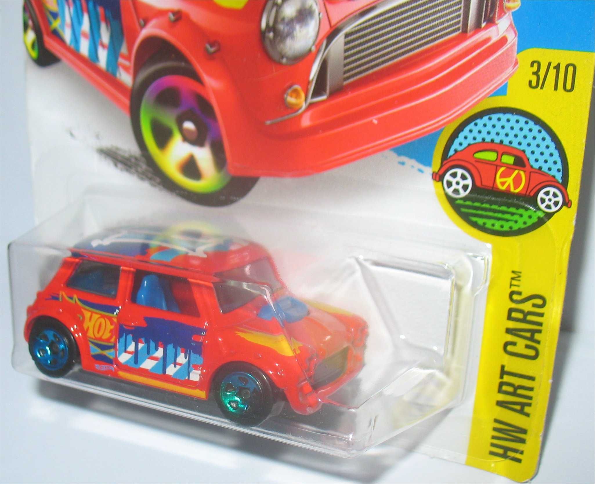 Hot Wheels - Morris Mini (vermelho - cartão longo - 2016)