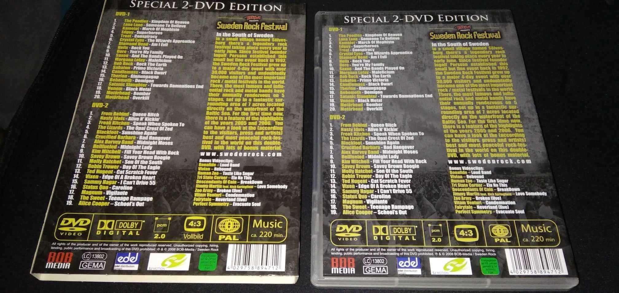 RockHard presents Sweden Rock Festival (2DVD Excelente)