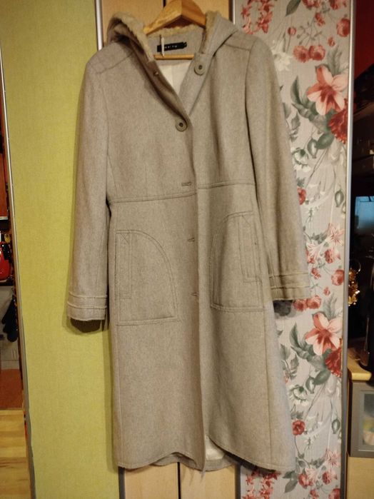 Płaszcz wełniany designerski S