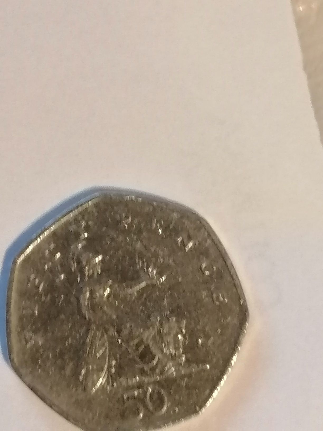 Monety Brytyjskie 50 Fifty Pence 1997